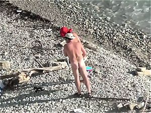 lovely youthfull nubile nudists on the beach